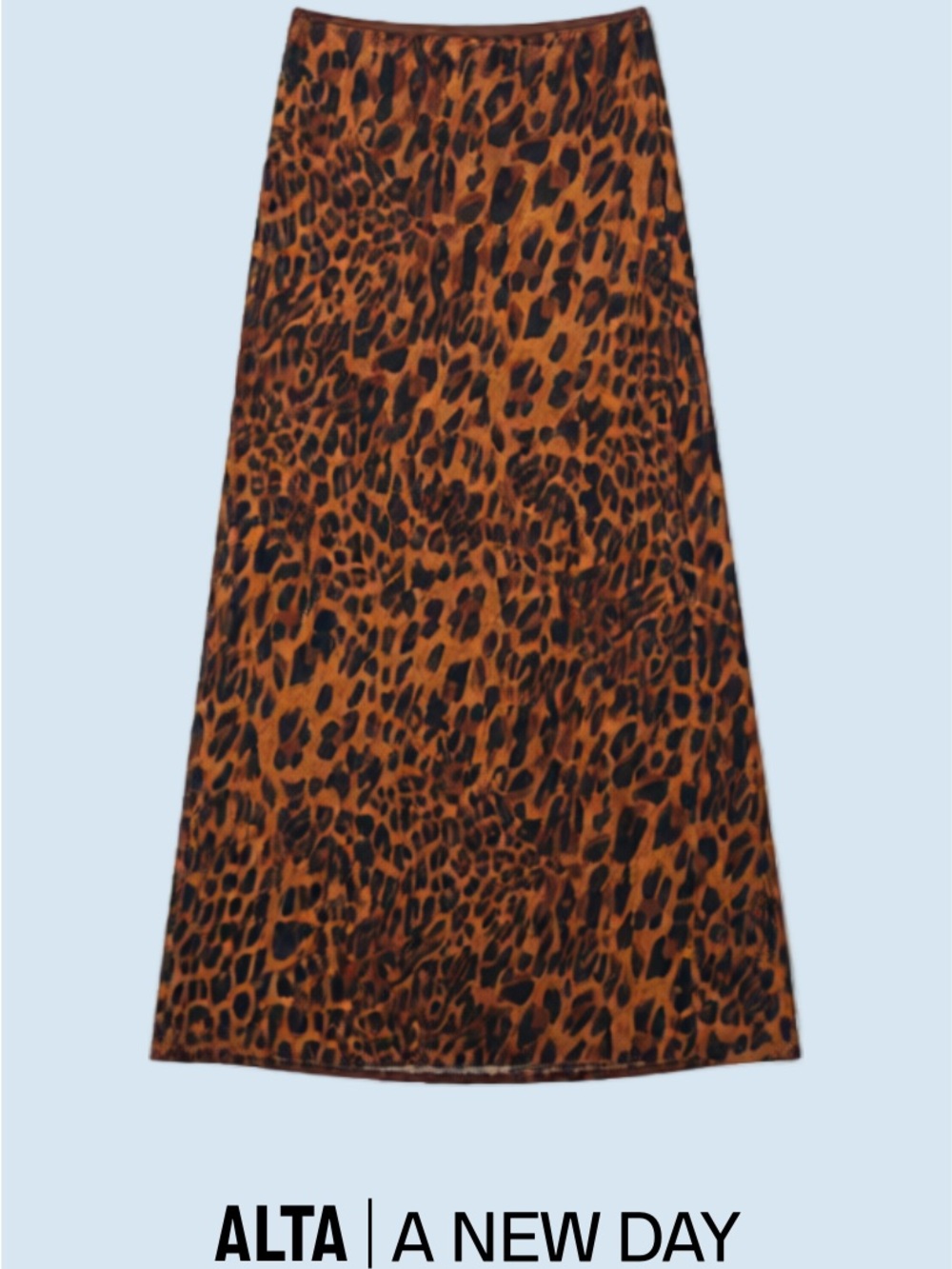 a new day Leopard Print Maxi Skirt - Brown and Black